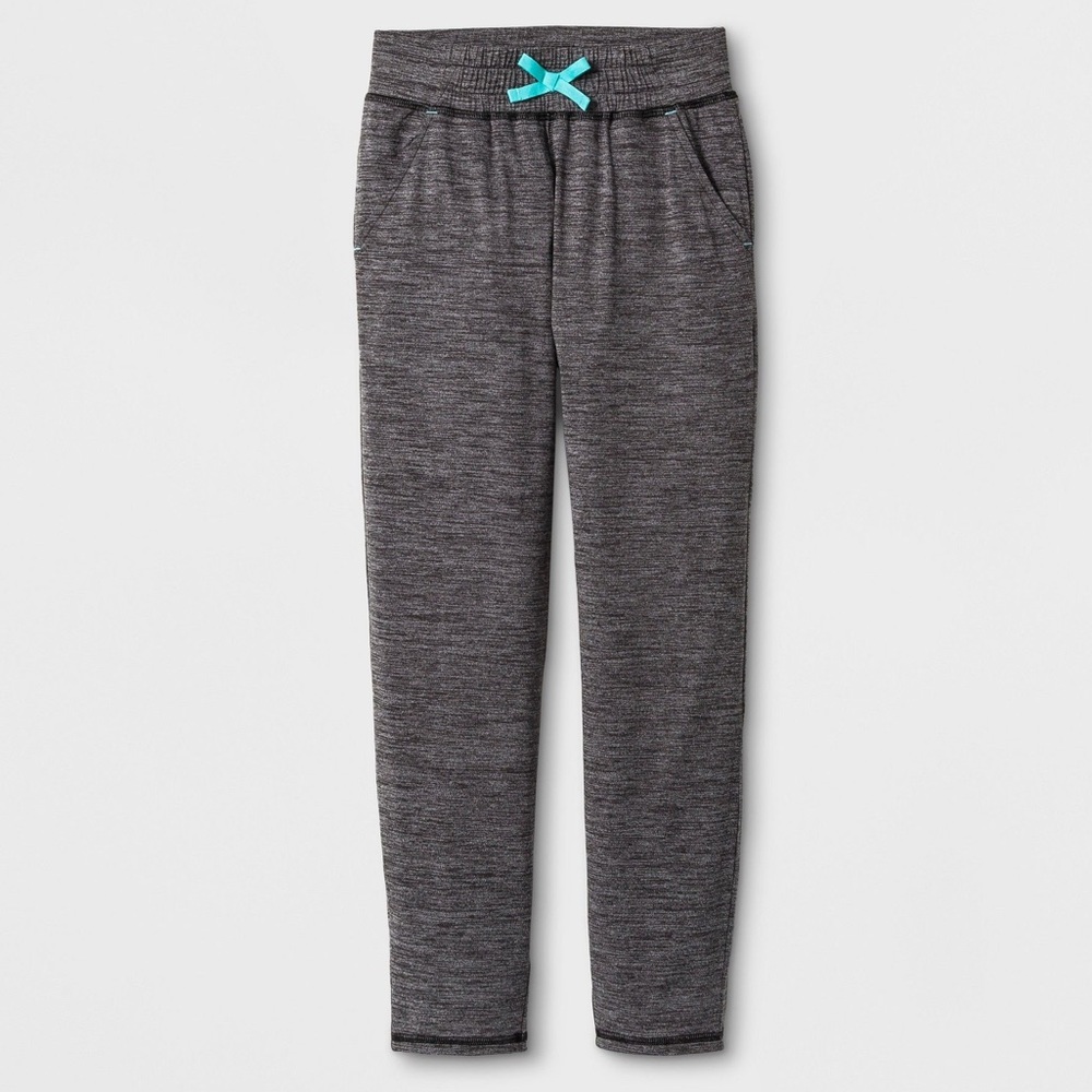 C9 Champion Girls Grey Sweatpants- Purple Bow